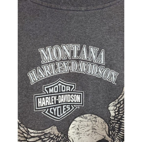 Harley Davidson Classic Grey Montana MISSOULA, MT USA Mens Size XL T-Shirt Tee - Picture 9 of 15